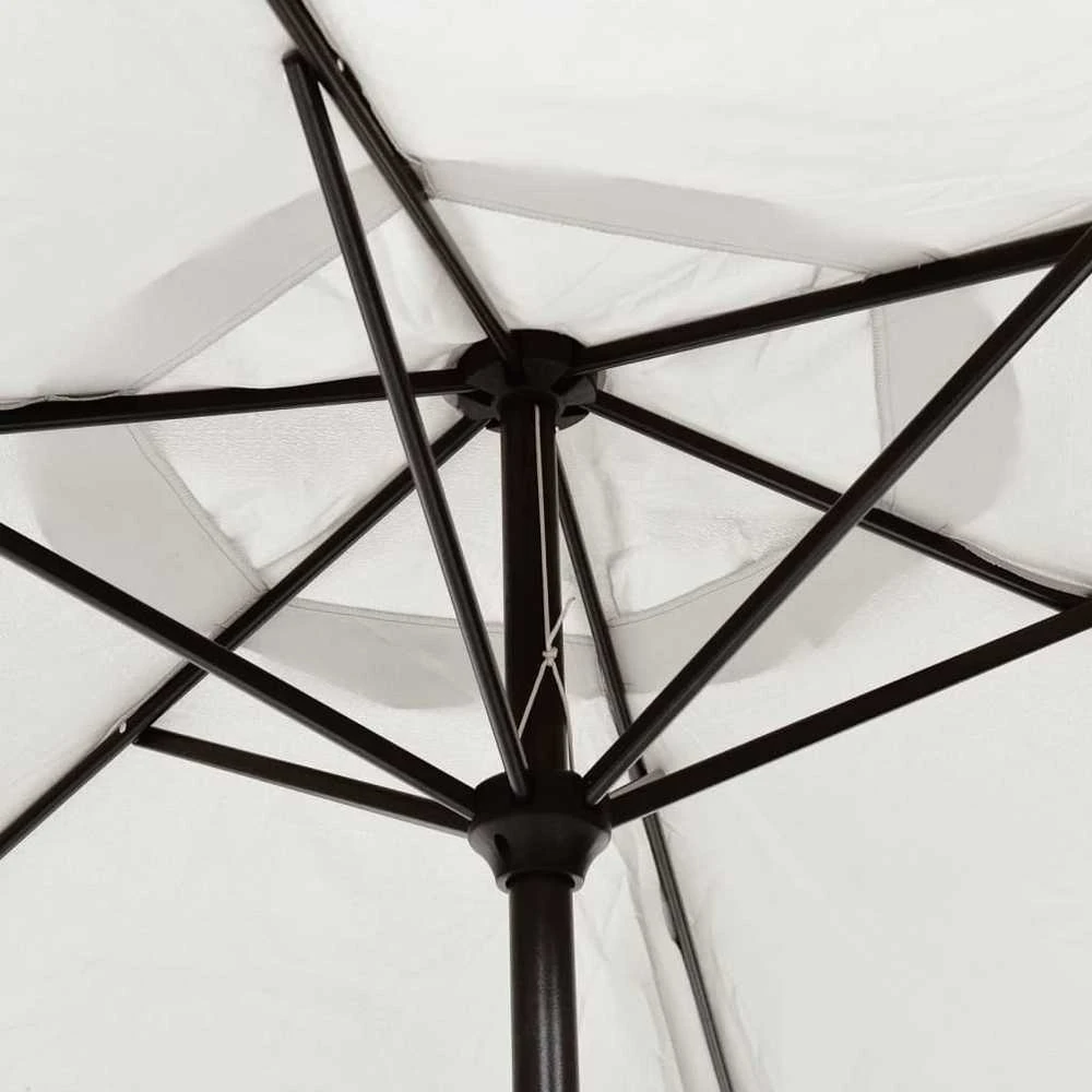 Skėtis nuo saulės, smėlio baltos spalvos, 200x224cm, aliuminis