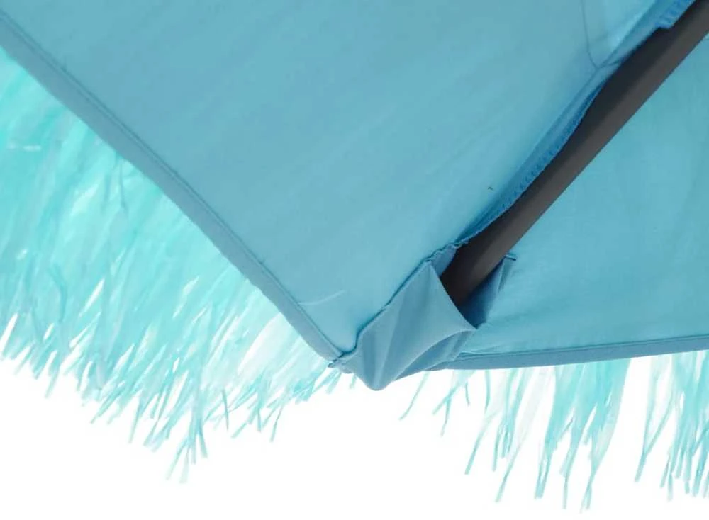 Skėtis nuo saulės su plieniniu stulpu, mėlynas, 268x268x226cm