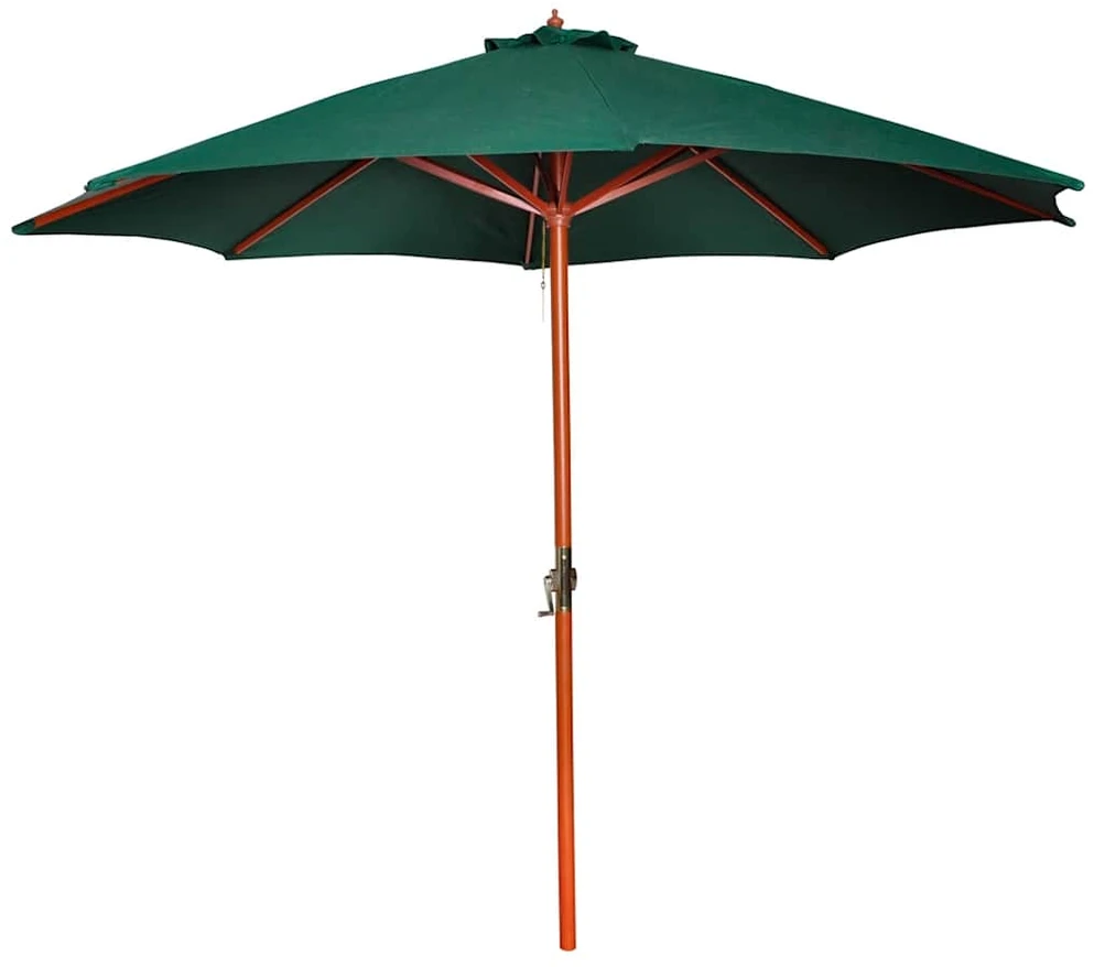 Skėtis nuo saulės, žalios spalvos, 258cm