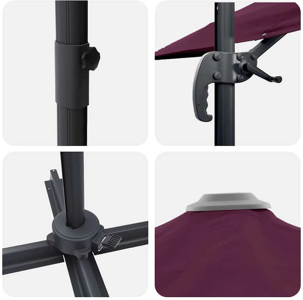 Roma Parasol Raudona 286 x 284 x 265 cm