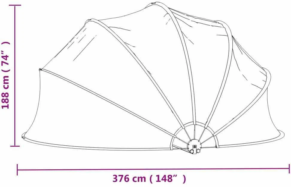 Skliautas baseinui, 376x188cm, PVC, apskritas