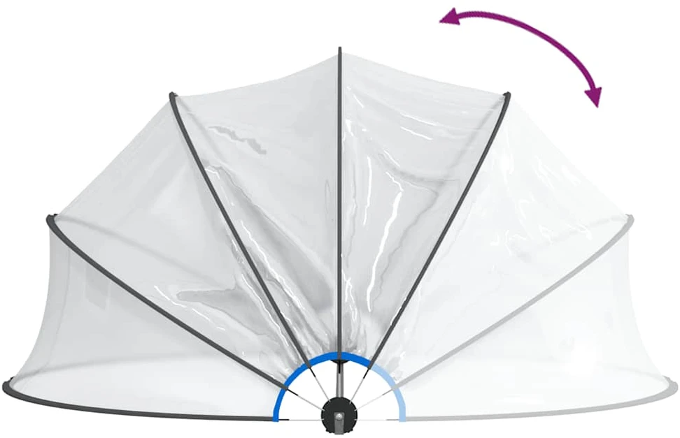 Skliautas baseinui, 406x203cm, PVC, apskritas