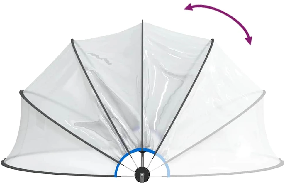 Skliautas baseinui, 467x234cm, PVC, apskritas