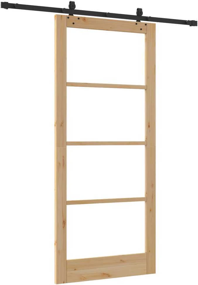 Slankios durys ORKDAL 93 x 211 cm Natūrali ir juoda