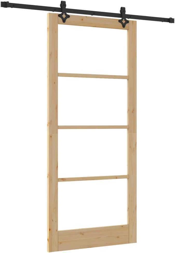 Slankios durys ORKDAL 93 x 211 cm Natūrali ir juoda