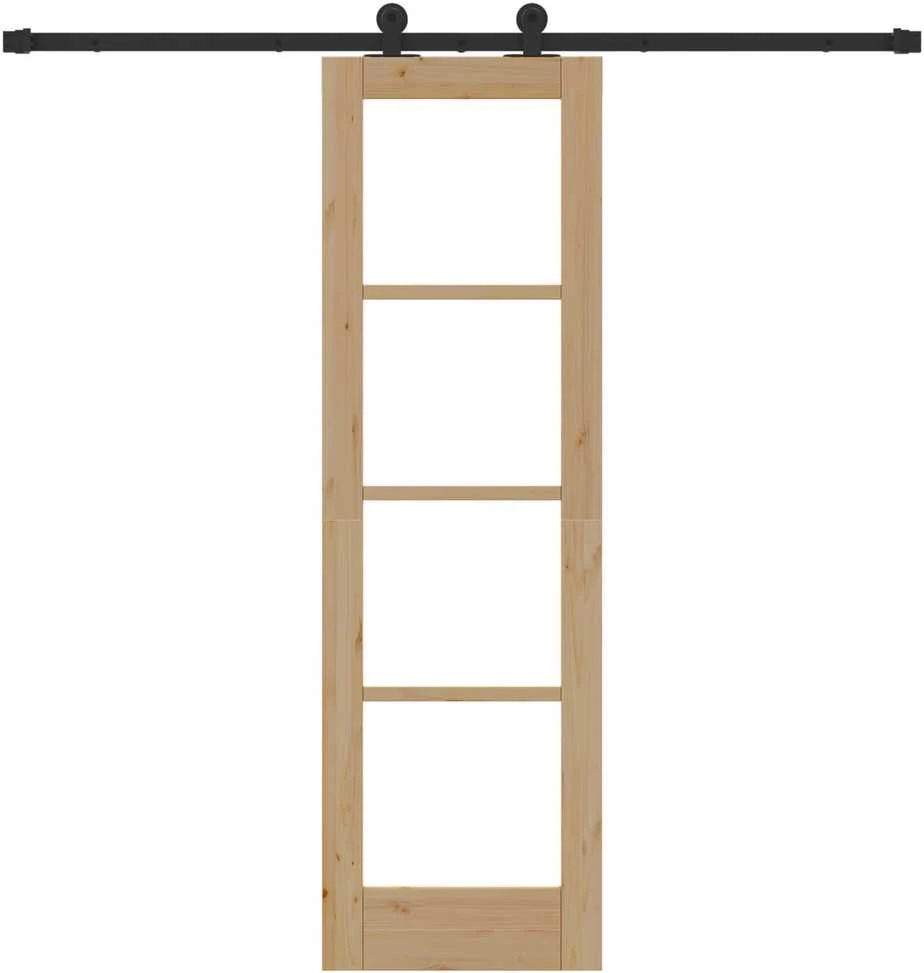 Slankios durys ORKDAL 61 x 198,5 cm Natūrali ir juoda