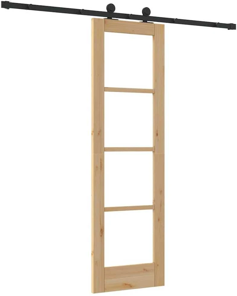 Slankios durys ORKDAL 61 x 198,5 cm Natūrali ir juoda