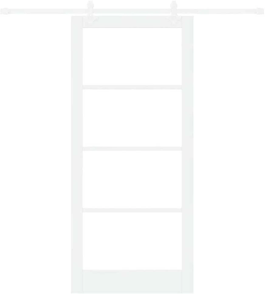 Slankios durys 93 x 211 cm Tvirtos pušies mediena ir stiklas