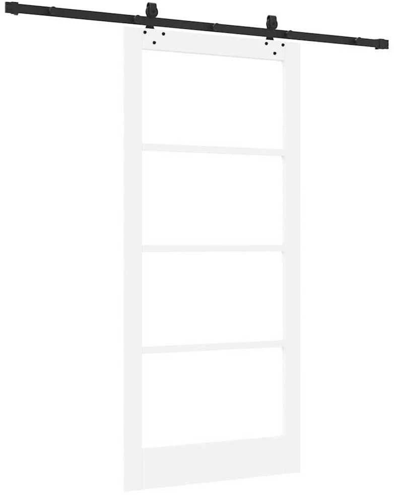 Slankios durys ORKDAL 93 x 202 cm Balta ir juoda
