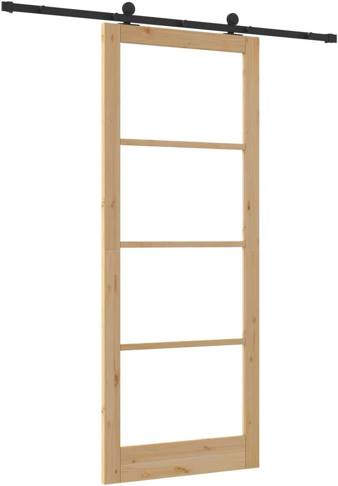 Slankios durys ORKDAL 93 x 232 cm Natūrali ir juoda