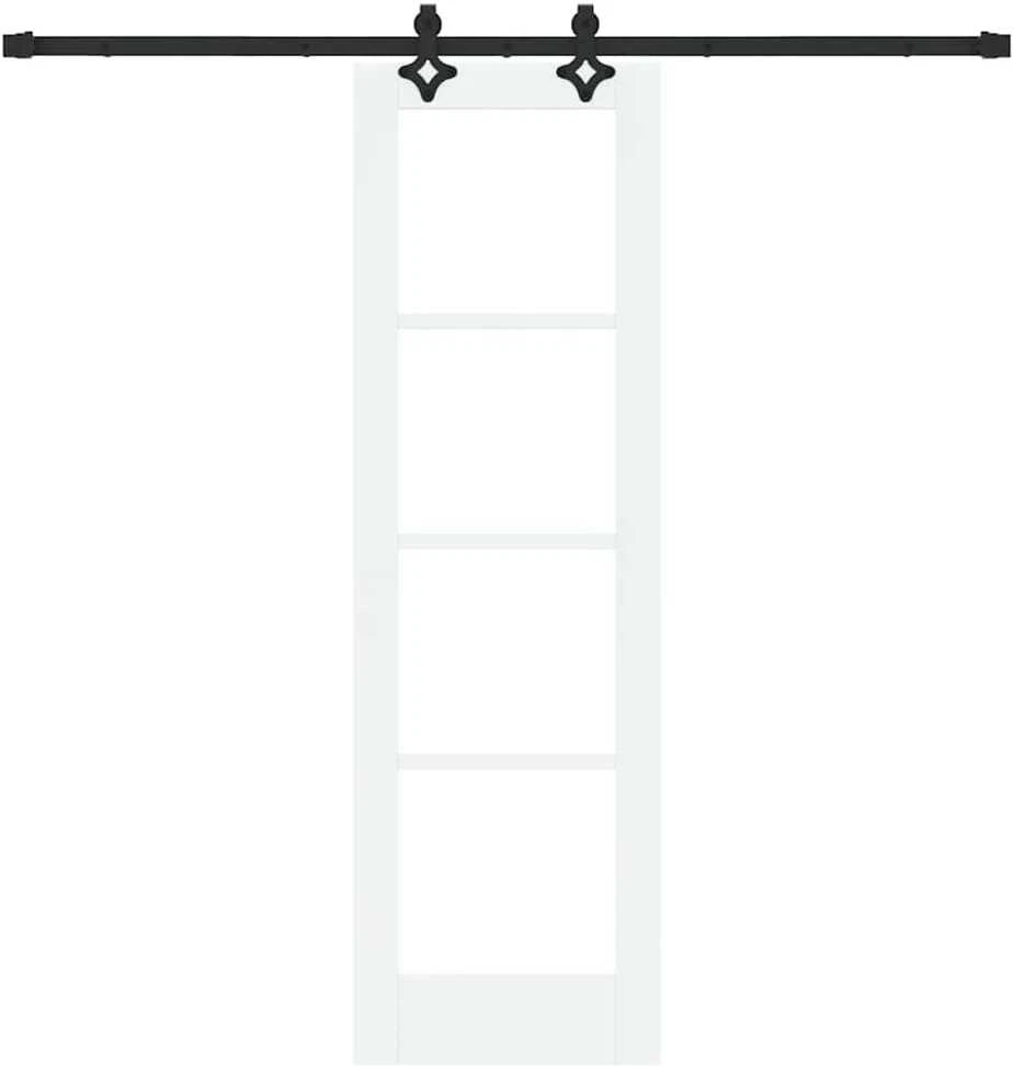 Slankios durys ORKDAL 61 x 198,5 cm Balta ir juoda