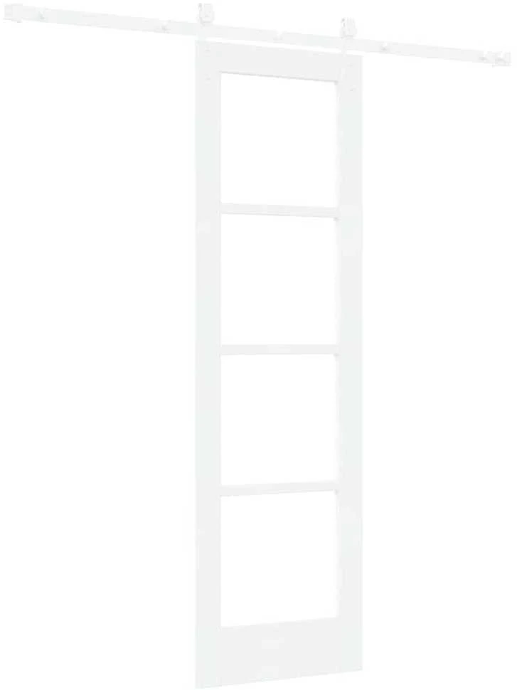 Slankios durys 61 x 198,5 cm Tvirtos pušies mediena ir stiklas