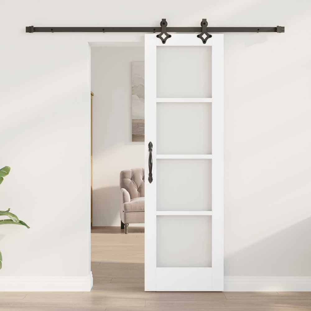 Slankios durys ORKDAL 61 x 198,5 cm Balta ir juoda