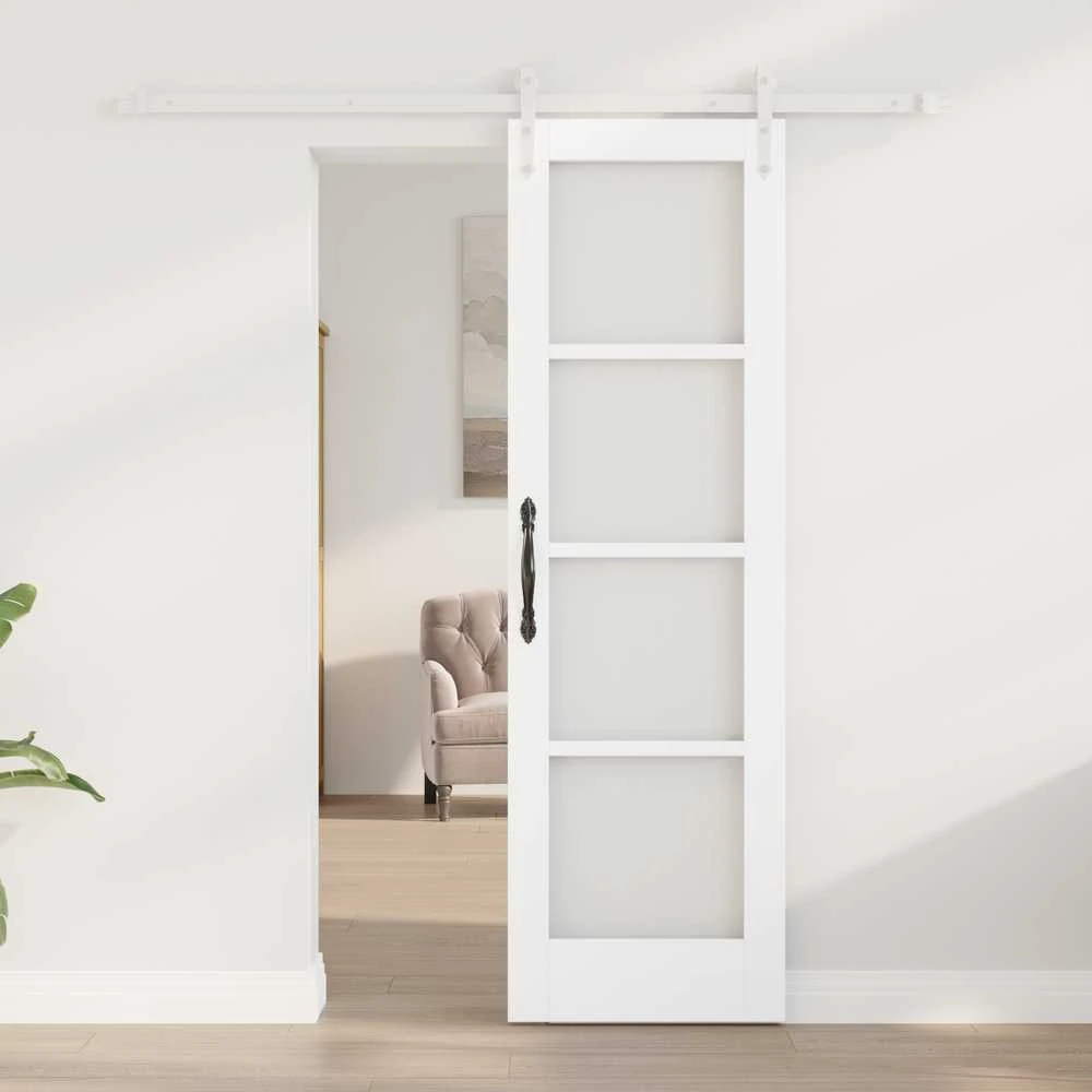 Slankios durys 61 x 198,5 cm Tvirtos pušies mediena ir stiklas