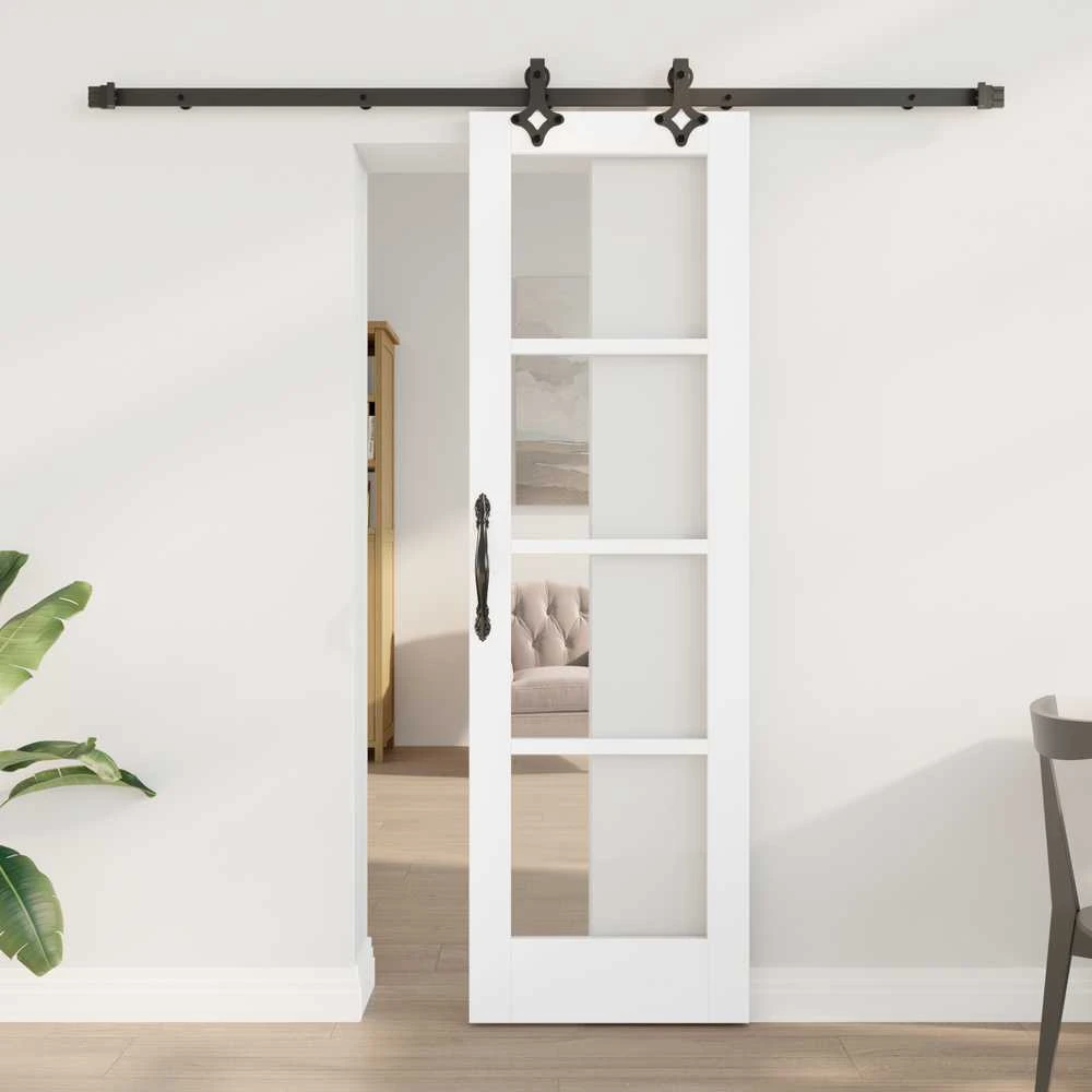 Slankios durys ORKDAL 61 x 198,5 cm Balta ir juoda