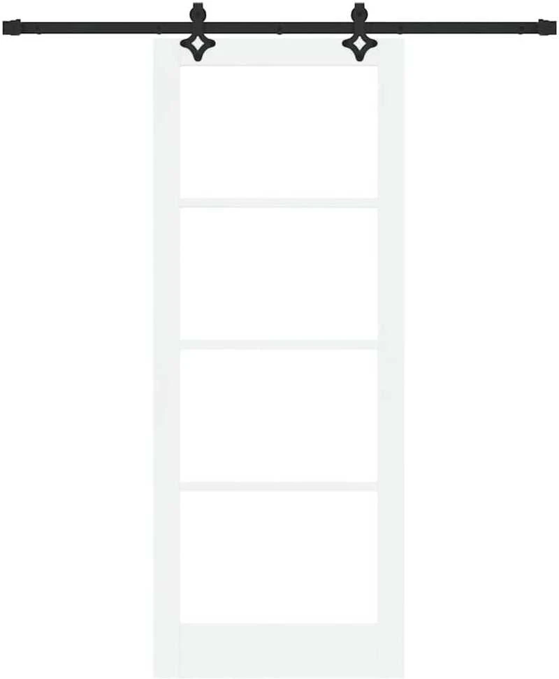 Slankios durys ORKDAL 83 x 211 cm Balta ir juoda