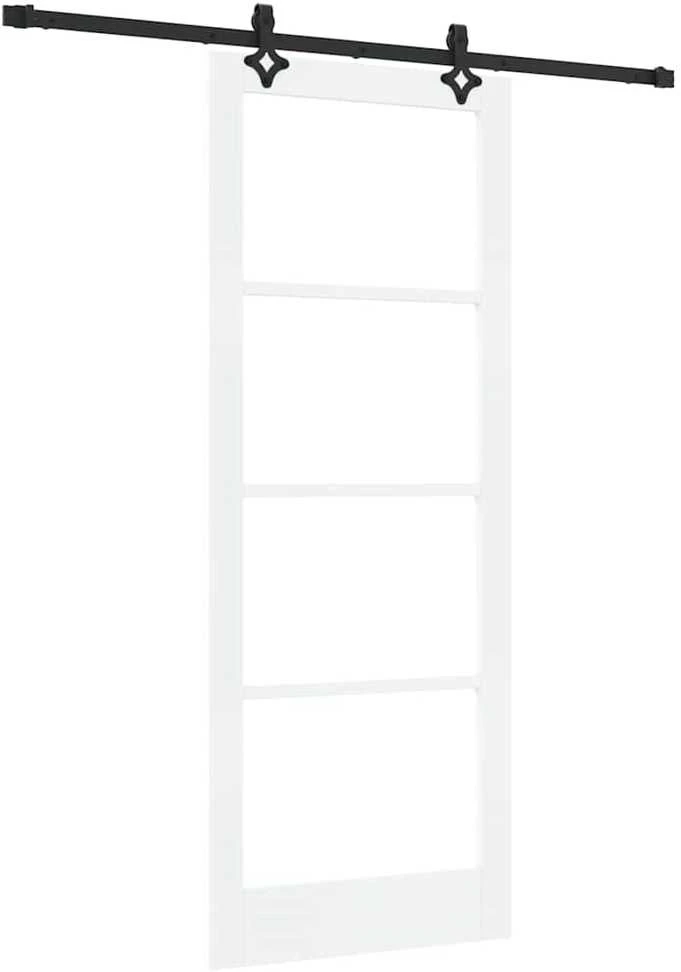 Slankios durys ORKDAL 83 x 211 cm Balta ir juoda