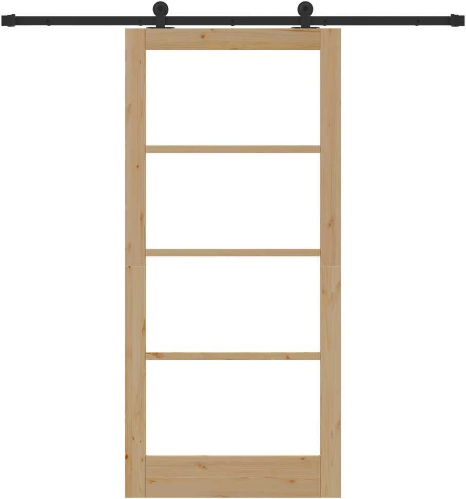 Slankios durys ORKDAL 93 x 202 cm Natūrali ir juoda