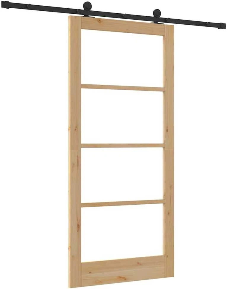 Slankios durys ORKDAL 93 x 202 cm Natūrali ir juoda