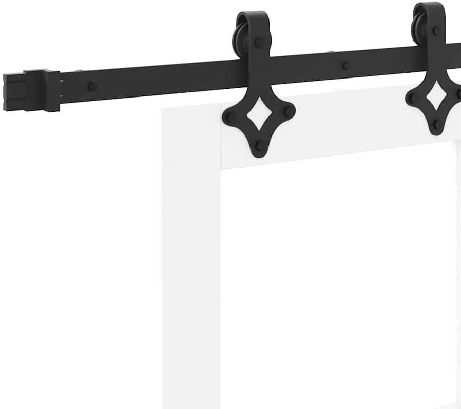 Slankios durys ORKDAL 83 x 211 cm Balta ir juoda