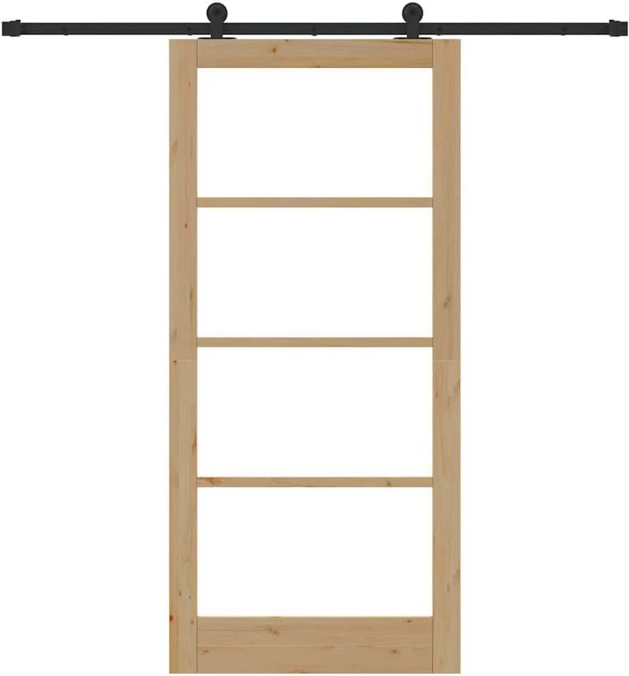Slankios durys ORKDAL 93 x 202 cm Natūrali ir juoda