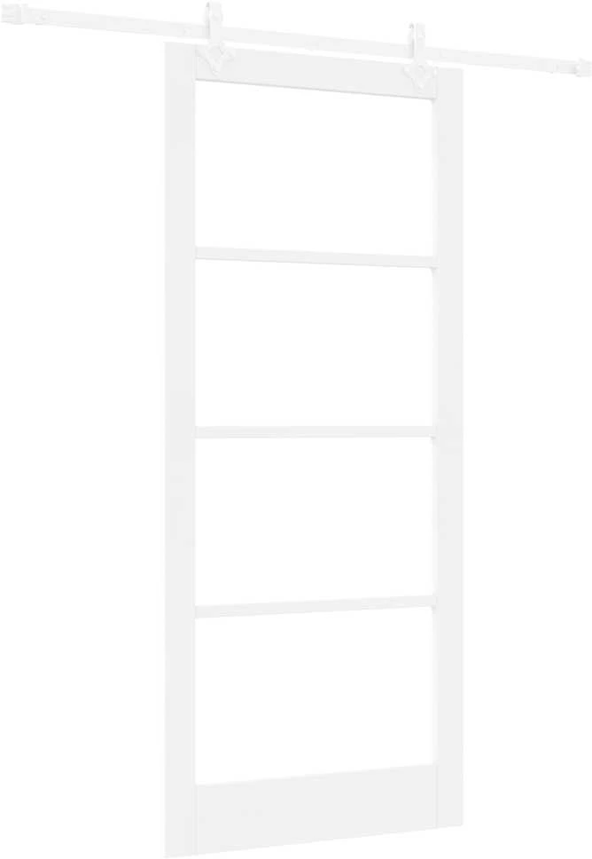 Slankios durys 93 x 211 cm Tvirtos pušies mediena ir stiklas