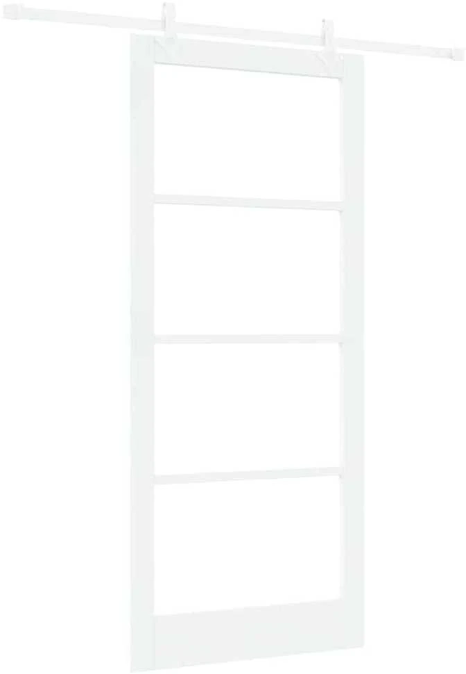 Slankios durys 93 x 211 cm Tvirtos pušies mediena ir stiklas