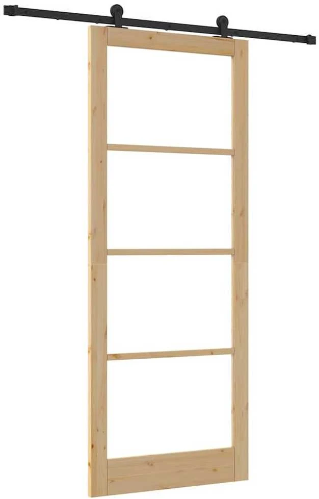 Slankios durys ORKDAL 93 x 232 cm Natūrali ir juoda