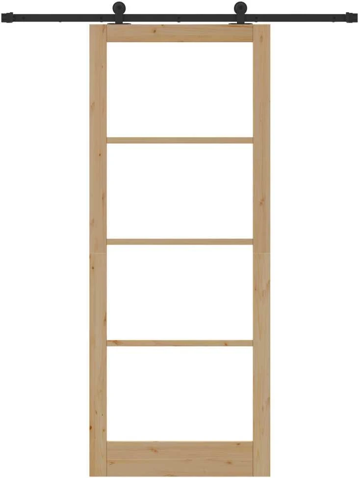 Slankios durys ORKDAL 93 x 232 cm Natūrali ir juoda