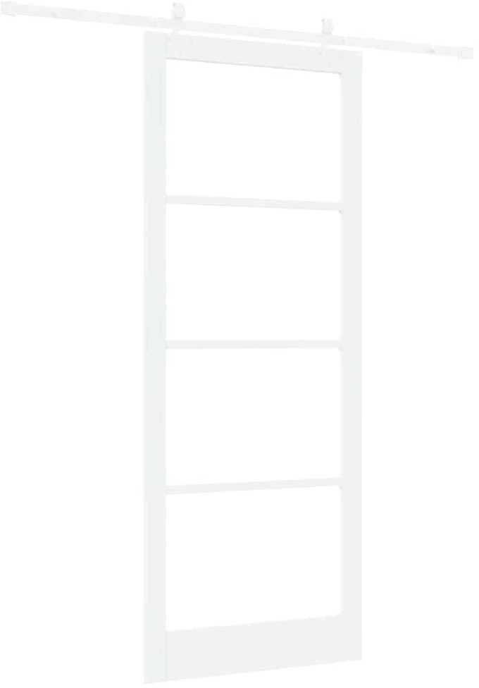 Slankios durys 93 x 232 cm Tvirtos pušies mediena ir stiklas