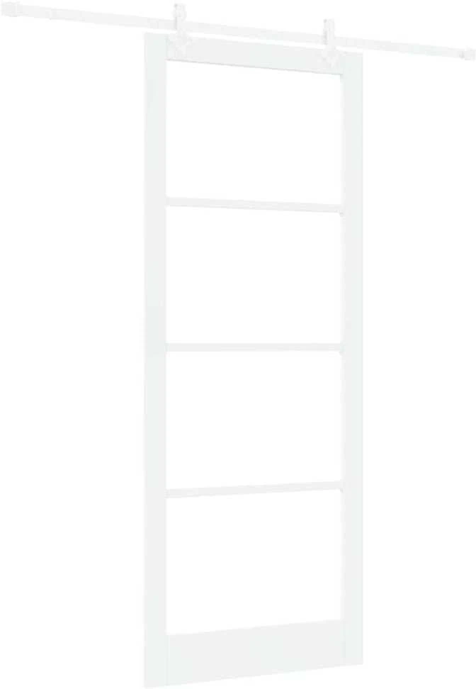 Slankios durys 93 x 232 cm Tvirtos pušies mediena ir stiklas