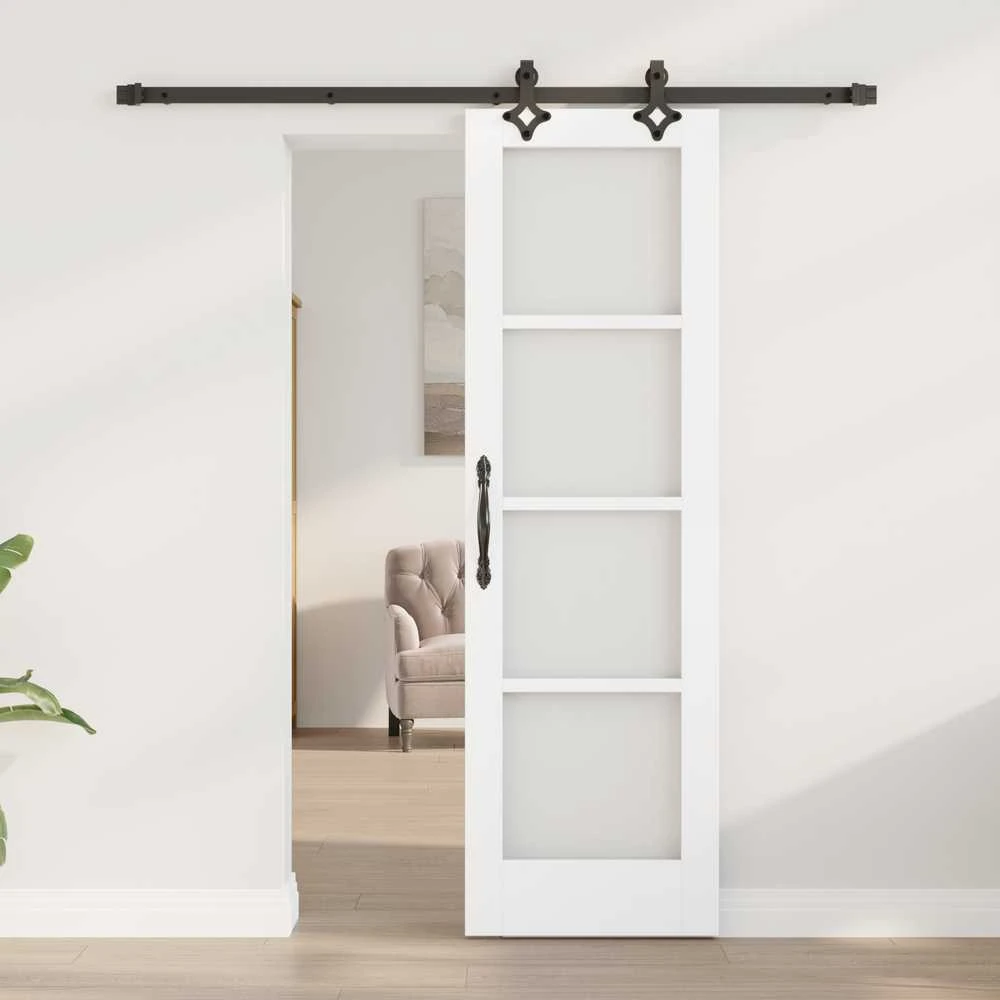 Slankios durys ORKDAL 61 x 198,5 cm Balta ir juoda