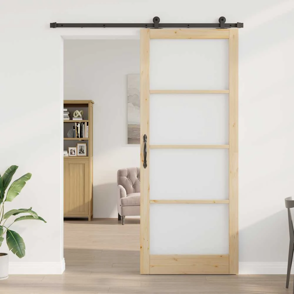 Slankios durys ORKDAL 93 x 232 cm Natūrali ir juoda