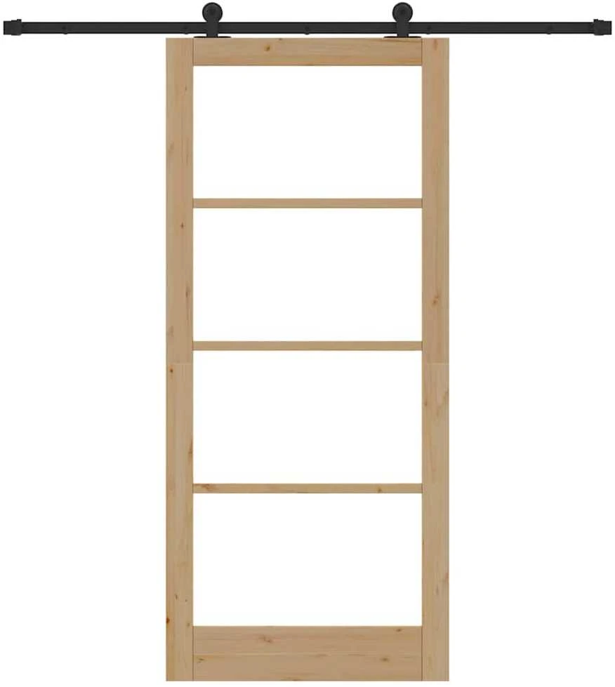 Slankios durys ORKDAL 93 x 211 cm Natūrali ir juoda