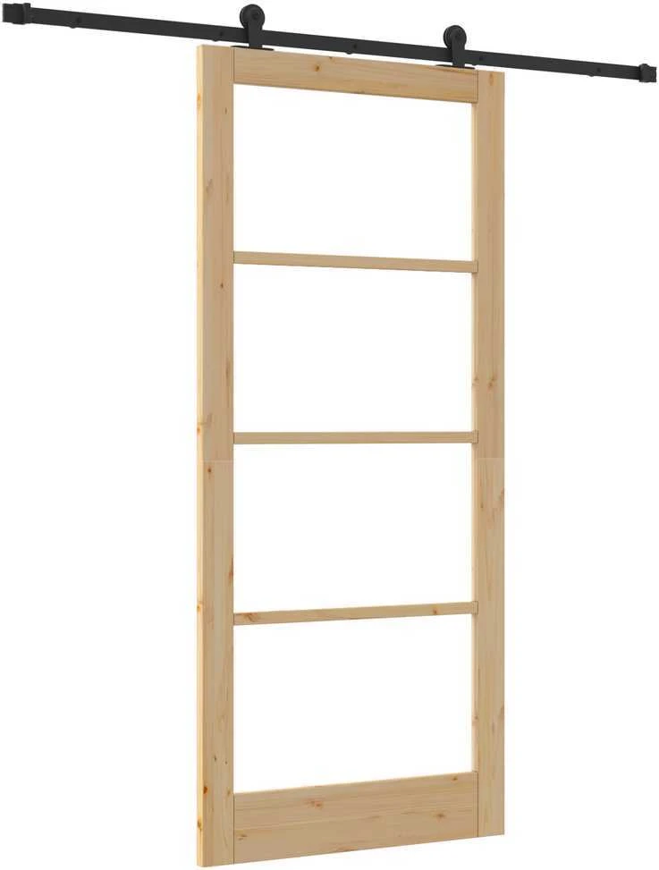 Slankios durys ORKDAL 93 x 211 cm Natūrali ir juoda