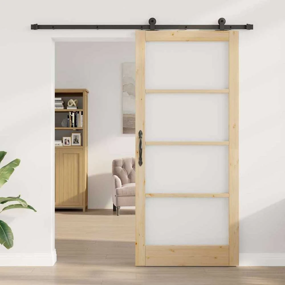 Slankios durys ORKDAL 93 x 211 cm Natūrali ir juoda