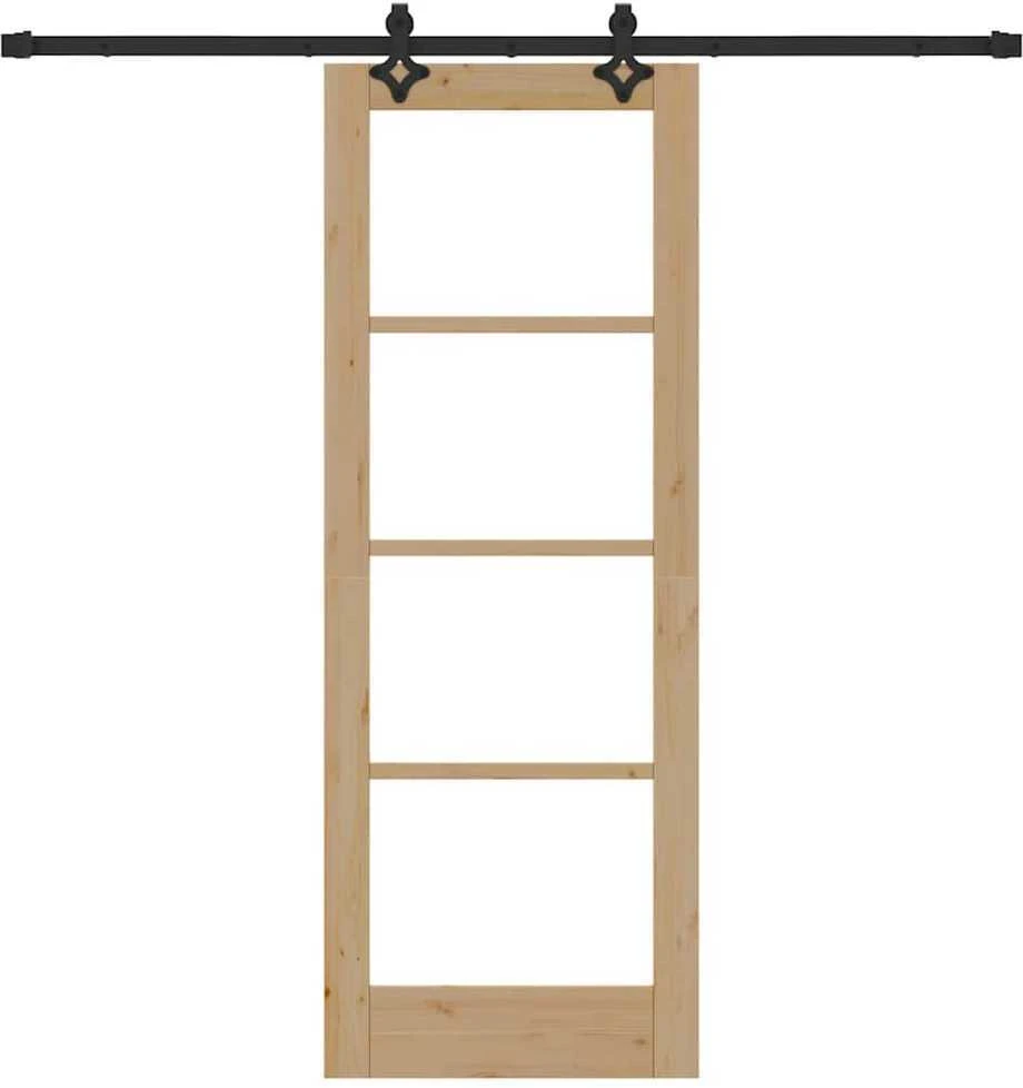 Slankios durys ORKDAL 73,5 x 198,5 cm Natūrali ir juoda