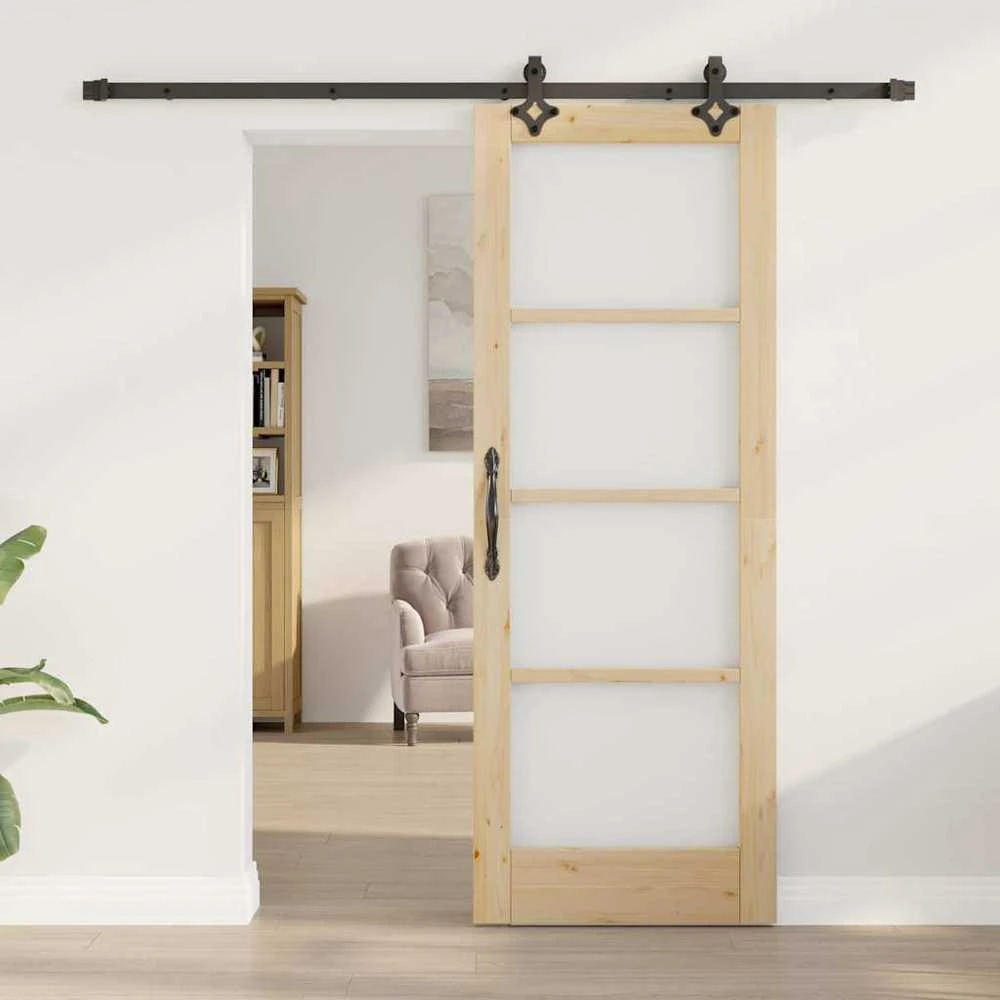Slankios durys ORKDAL 73,5 x 198,5 cm Natūrali ir juoda