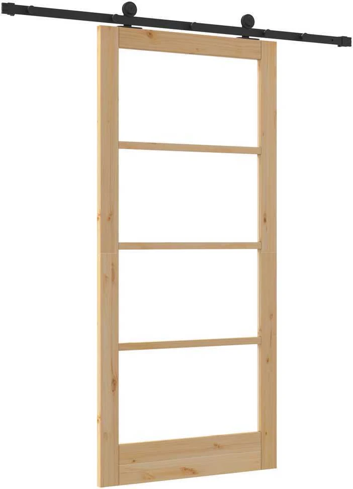 Slankios durys ORKDAL 93 x 202 cm Natūrali ir juoda