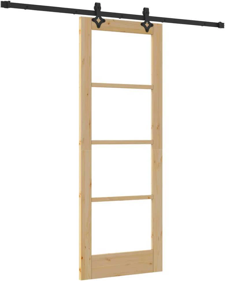Slankios durys ORKDAL 73,5 x 198,5 cm Natūrali ir juoda