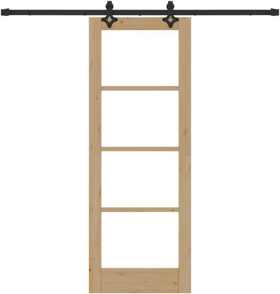 Slankios durys ORKDAL 73,5 x 198,5 cm Natūrali ir juoda