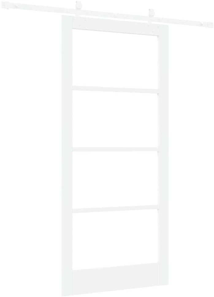 Slankios durys 93 x 202 cm Tvirtos pušies mediena ir stiklas