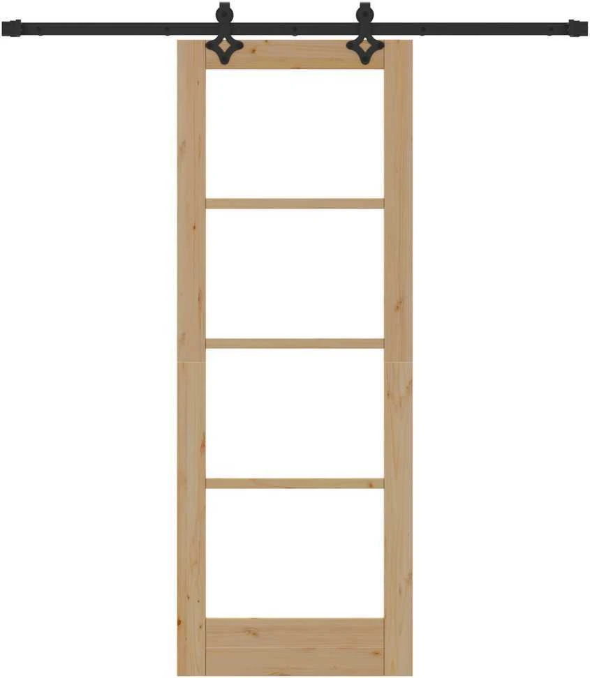 Slankios durys ORKDAL 73,5 x 198,5 cm Natūrali ir juoda