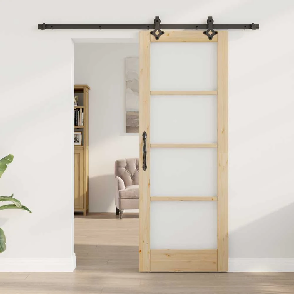 Slankios durys ORKDAL 73,5 x 198,5 cm Natūrali ir juoda