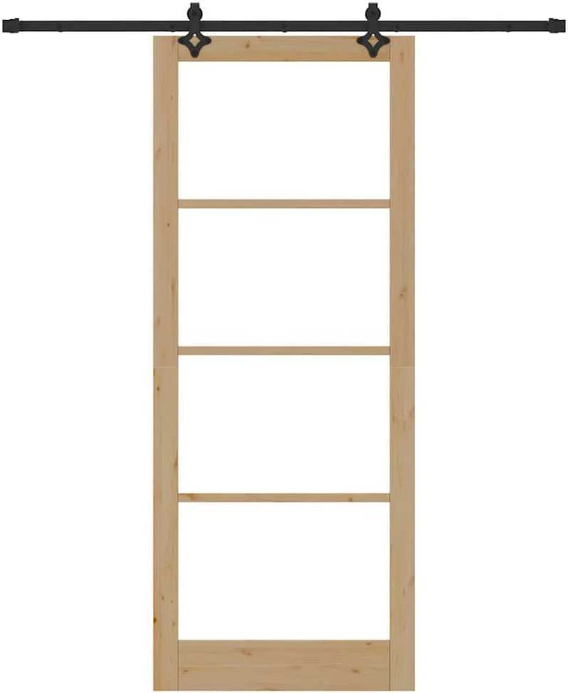 Slankios durys ORKDAL 93 x 232 cm Natūrali ir juoda