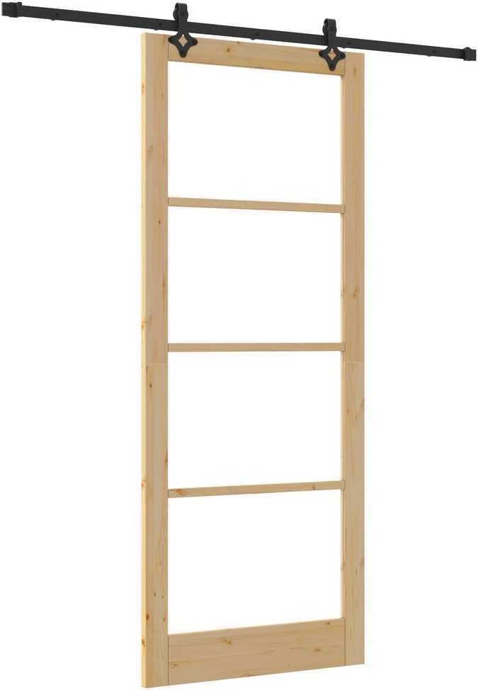 Slankios durys ORKDAL 93 x 232 cm Natūrali ir juoda