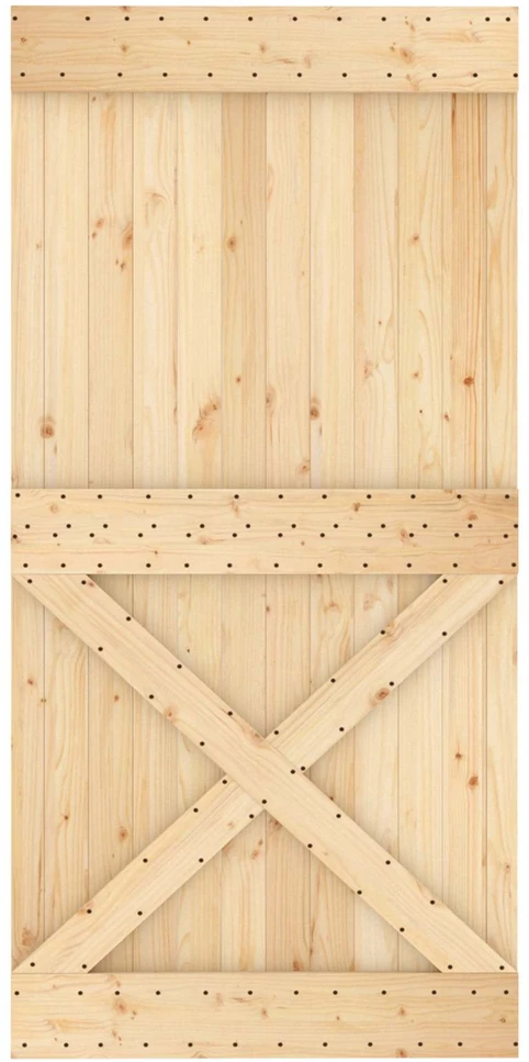 Slankios durys 100 x 210 cm Natūrali ir juoda