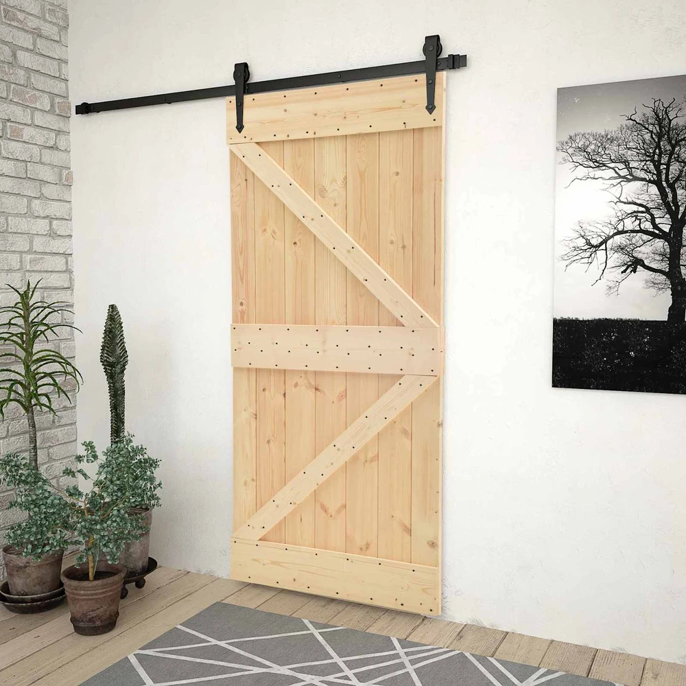 Slankios durys 100 x 210 cm Pušies medienos masyvas