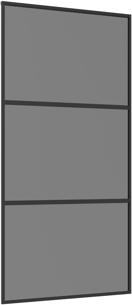 Slankios durys 102 x 205 cm Grūdintas stiklas ir aliuminis