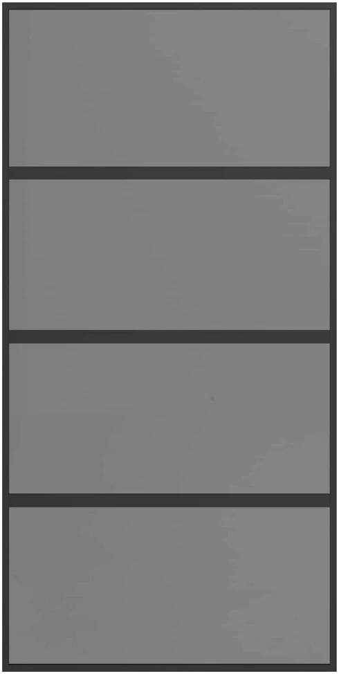 Slankios durys 102.5 x 205 cm Grūdintas stiklas ir aliuminis